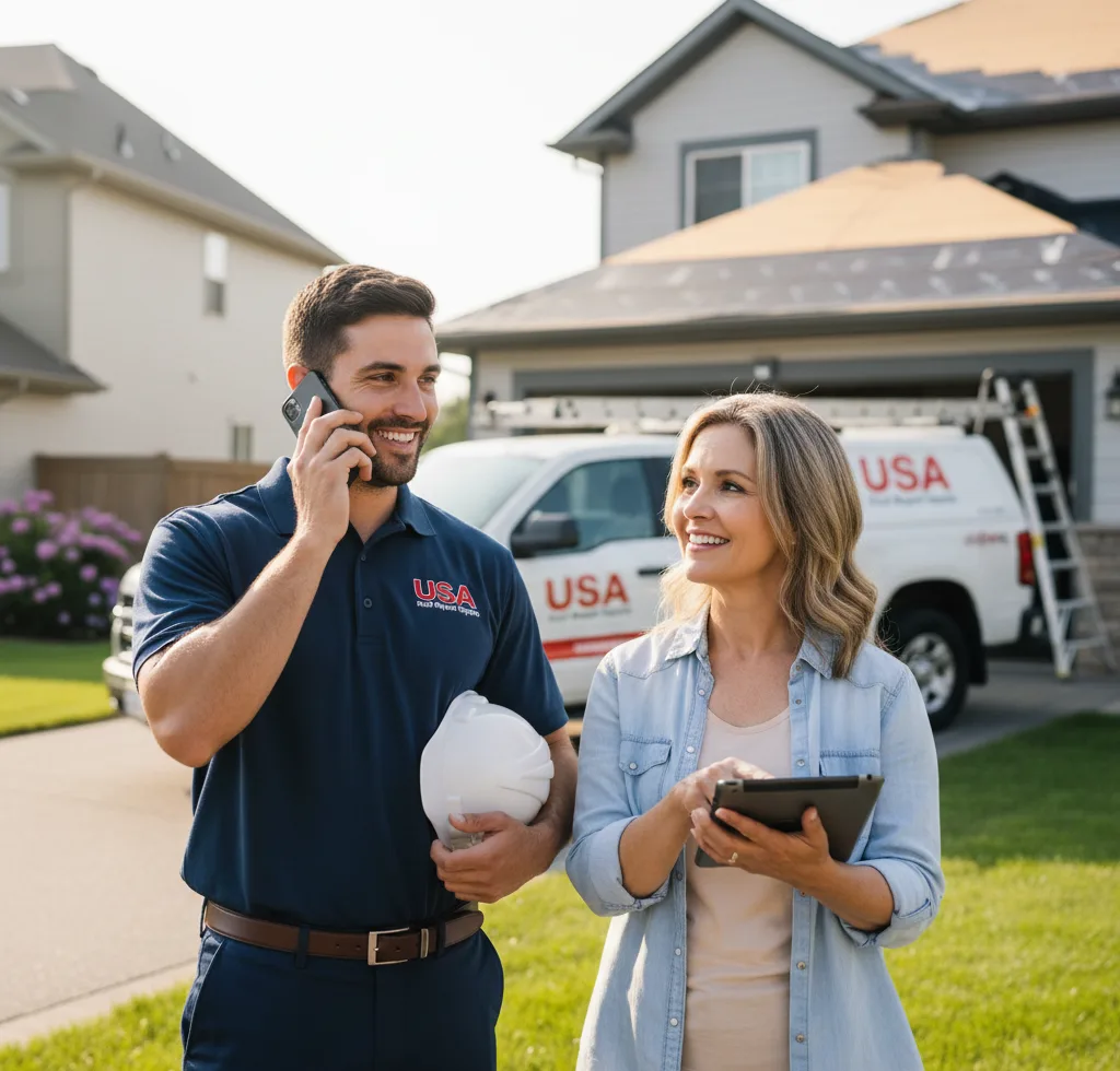 USA Roof Repair Experts customer support in Fulton